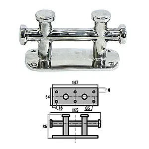 Кнехт двойной 150х60мм AISI316 0602-0101