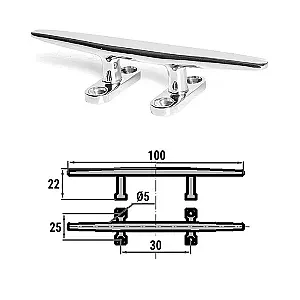 Утка швартовая сталь 100мм H0004A