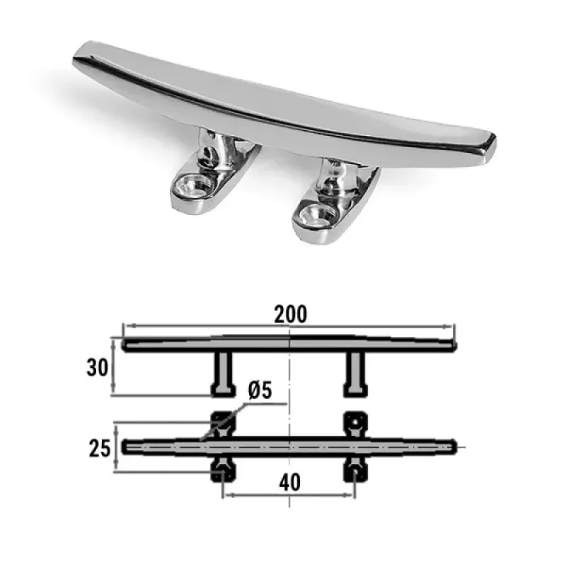 CIM Утка швартовая сталь 200мм