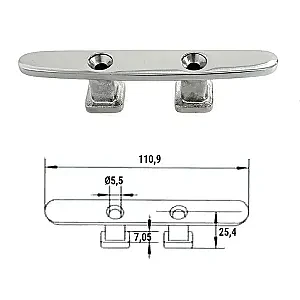 Утка швартовая 4-5/16" прод.креп 0602-0105
