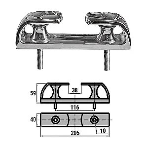 Планка киповая со шкивом 26/28мм 0620-0501