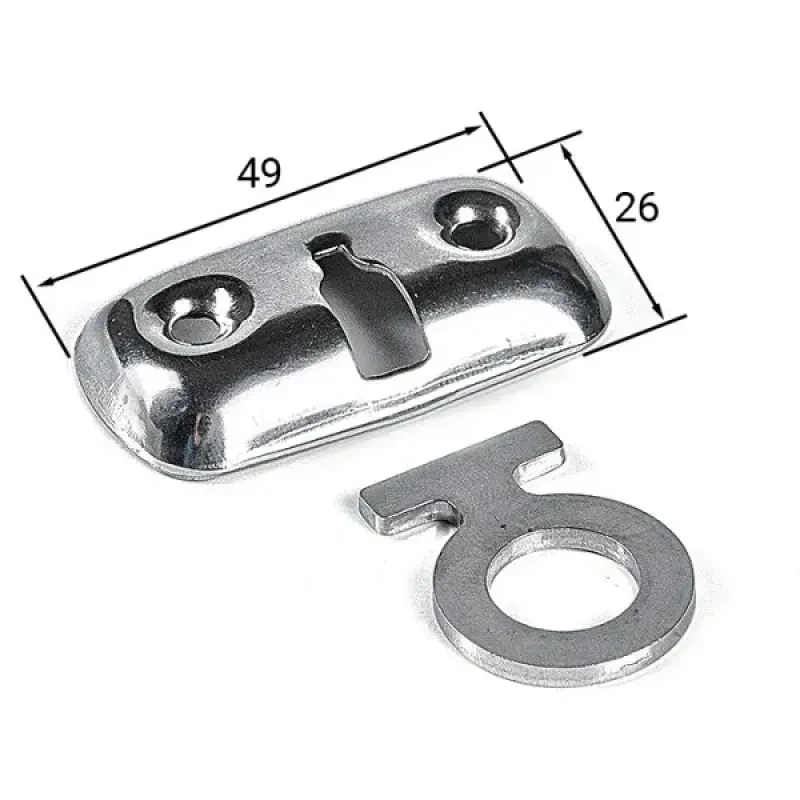 EASTERNER Крючок-проушина для кранцев, сталь