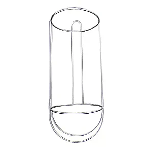 Корзина для кранца прямая 170 мм. 020311T