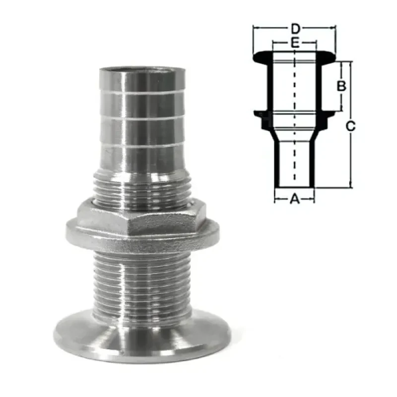 SUMAR Стакан дренажный 3/4" с гайкой, под шланг 25 мм