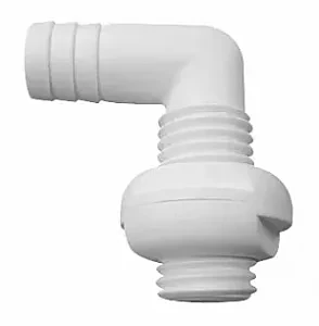 Разъем водосброса угловой под шланг 19 мм C11907