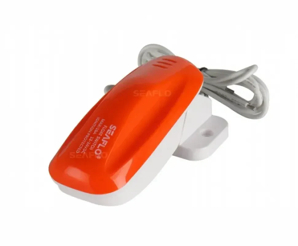 SEAFLO Переключатель поплавковый бело-оранжевый (18A)