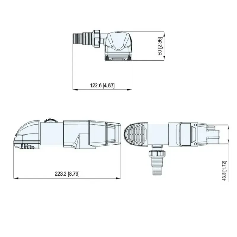 TMC Насос осушительный автоматический 500GPH, 12В, низкопрофильный