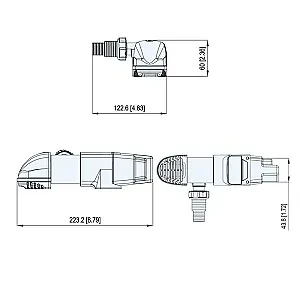 Насос осушительный автоматический 500GPH, 12В, низкопрофильный 30801