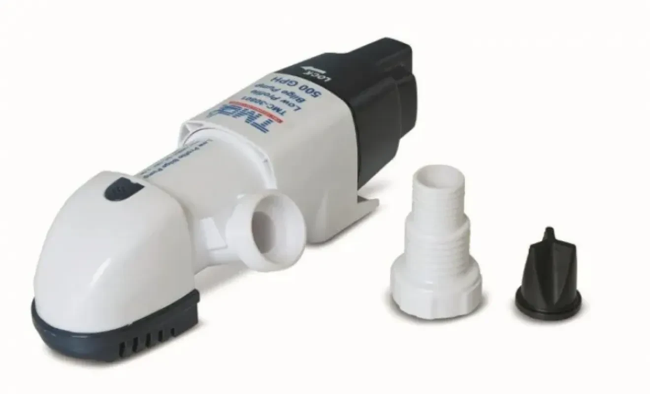 TMC Насос осушительный автоматический 500GPH, 12В, низкопрофильный