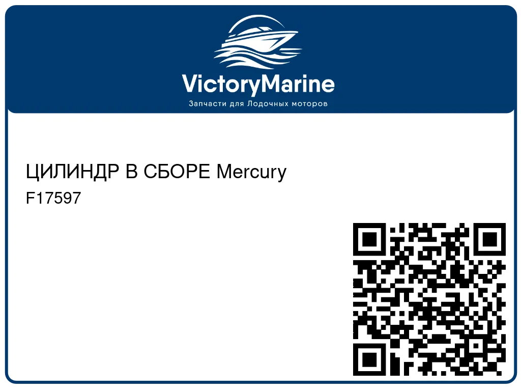ЦИЛИНДР В СБОРЕ Mercury F17597
