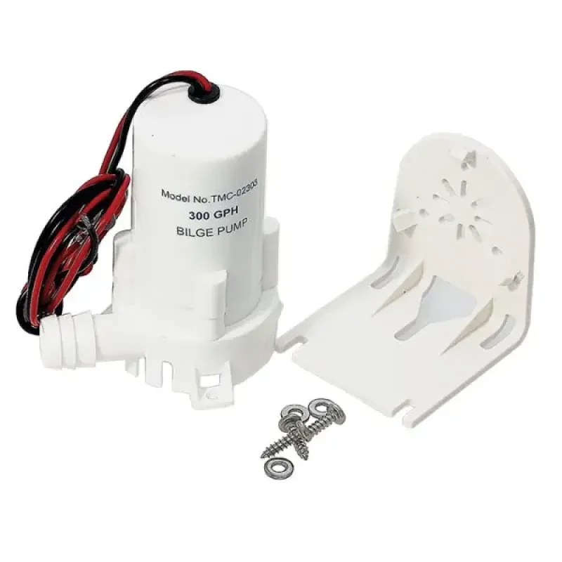 TMC Насос осушительный с монтажным кронштейном серии Т01300GPH, 24В