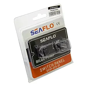 Панель управления с предохранителем для осушительного насоса (ручной-выкл-авто) 12/24В, алюминий SFSP-015-01