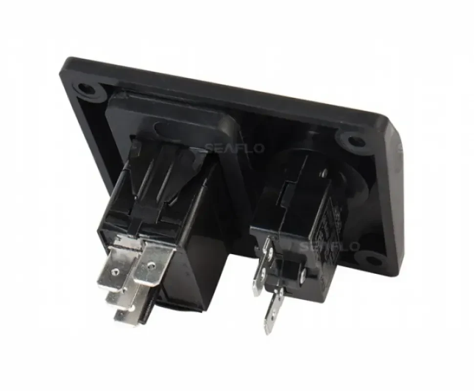 SEAFLO Панель управления с предохранителем для осушительного насоса (ручной-выкл-авто) 12/24В, пластик