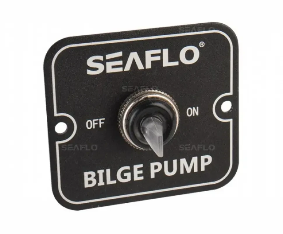 SEAFLO Панель управления для осушительного насоса (вкл/выкл) 12/24В, алюминий