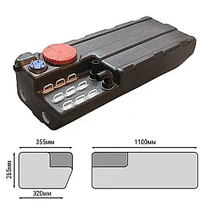 Бак для "черных вод" горизонтальный 80 литров 196869