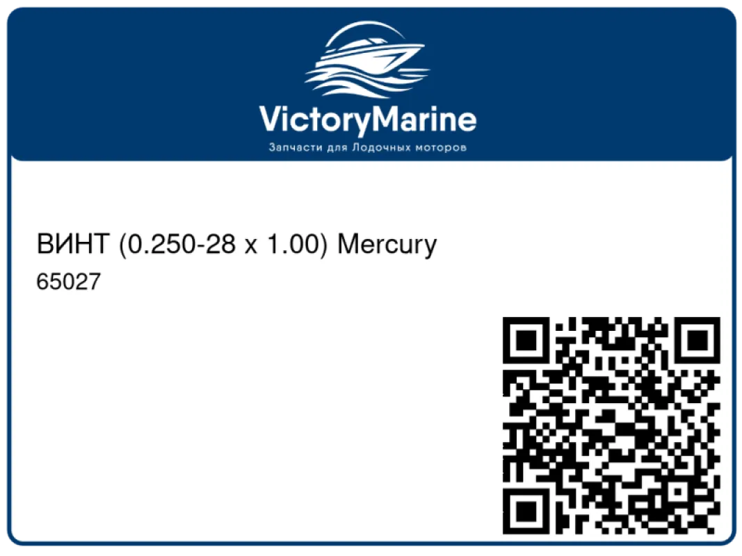 ВИНТ (0.250-28 x 1.00) Mercury