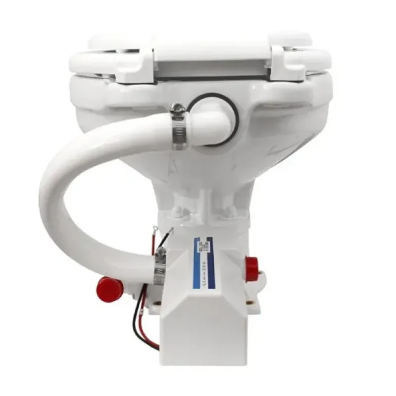 TMC Унитаз судовой керамический 360х445, в комплекте с электр.помпой 12В