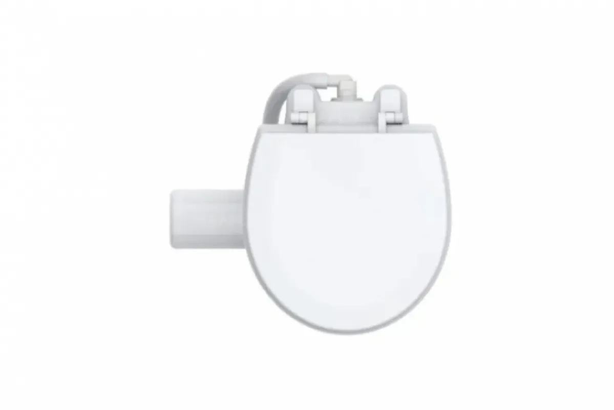 SEAFLO Унитаз судовой керамический 12В (компакт) сиденье из дерева с эмалевым покрытием