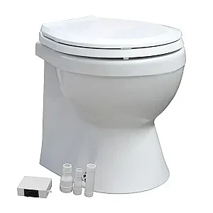 Унитаз судовой керамический 460х480, в комплекте с электр.помпой 12В 99907