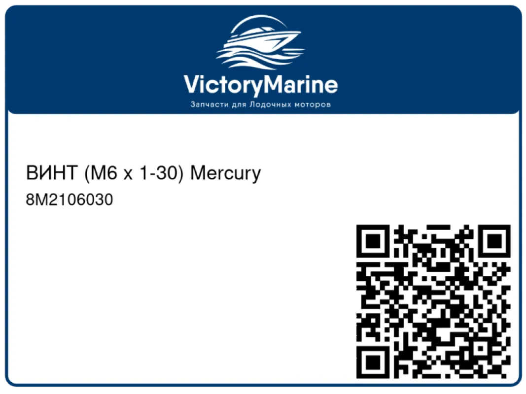 ВИНТ (M6 x 1-30) Mercury