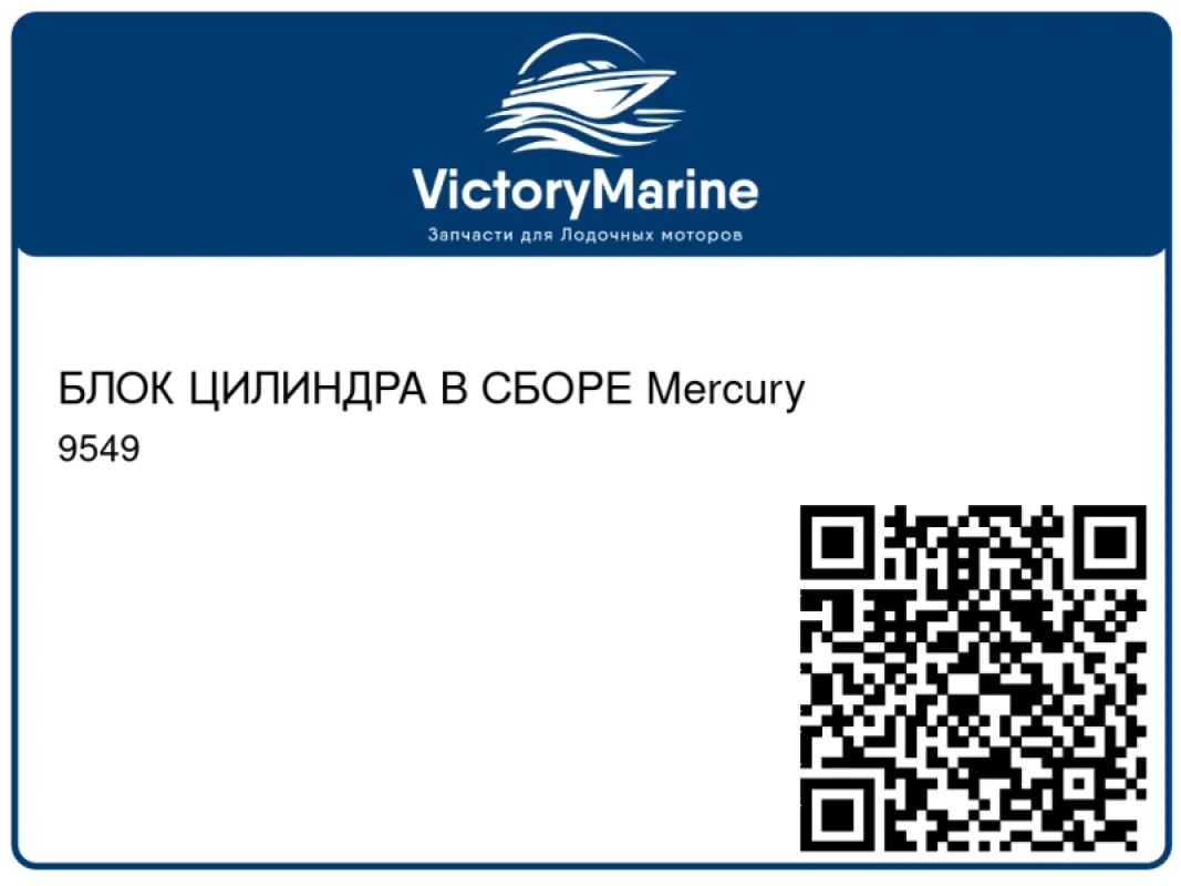 БЛОК ЦИЛИНДРА В СБОРЕ Mercury