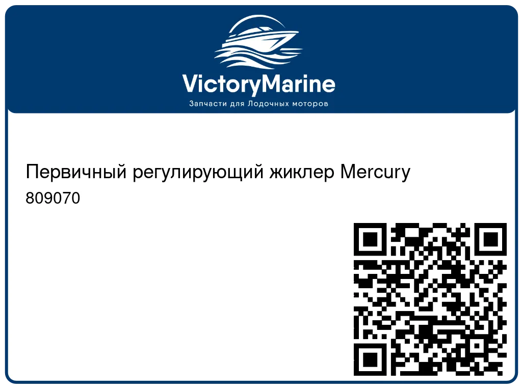 Первичный регулирующий жиклер Mercury 809070