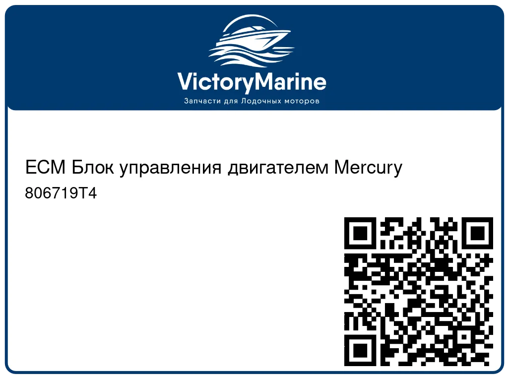 ECM Блок управления двигателем Mercury 806719T4