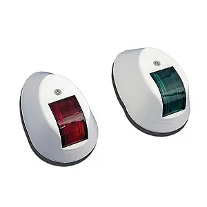 Огни бортовые 55х90 мм, белый корпус C91004-1