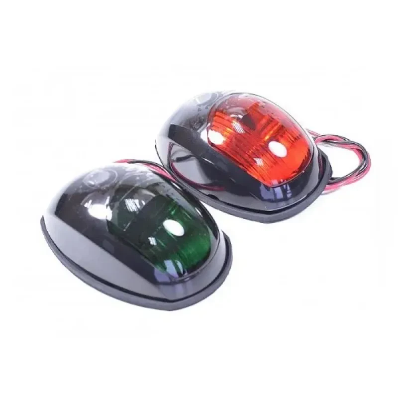 Огни бортовые светодиодные 95х60 мм, черный корпус