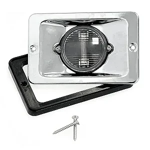 Огонь кормовой 130х86 мм, хромированный корпус C14172