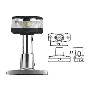 Огонь круговой светодиодный на стойке 102 мм C25010SC