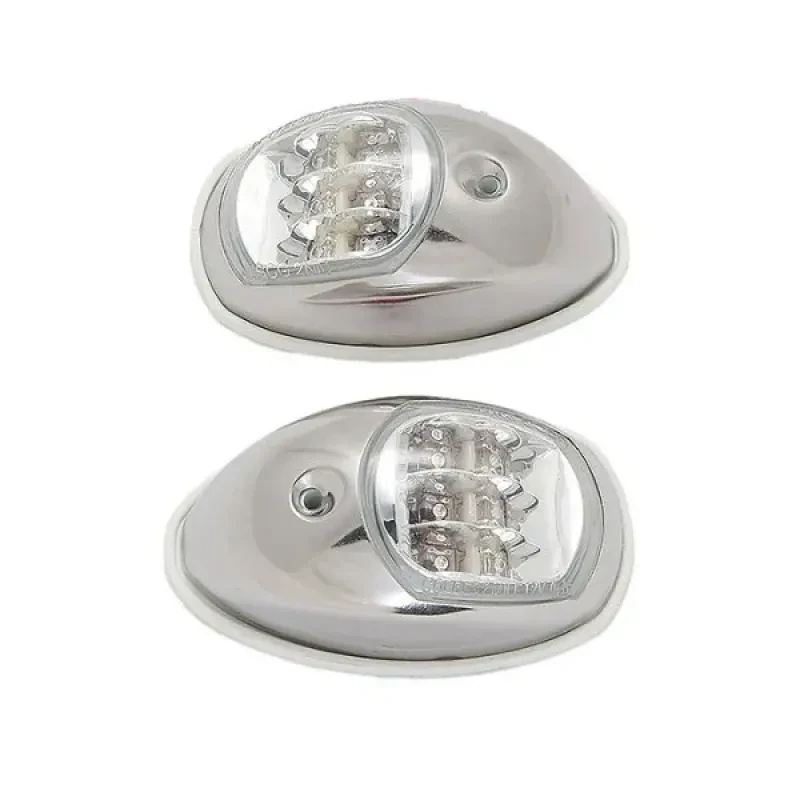 EASTERNER Огни бортовые светодиодные 95х60 мм, нерж. сталь, белая прокладка