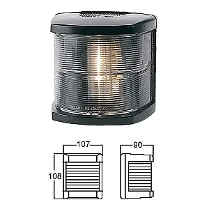 Огонь кормовой 108х107х90 мм черный корпус 2LT 002 984-321