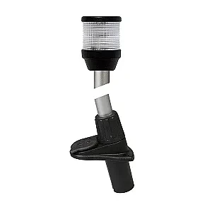 Огонь круговой на съемной стойке 610мм, черный корпус 2LT 995 002-041