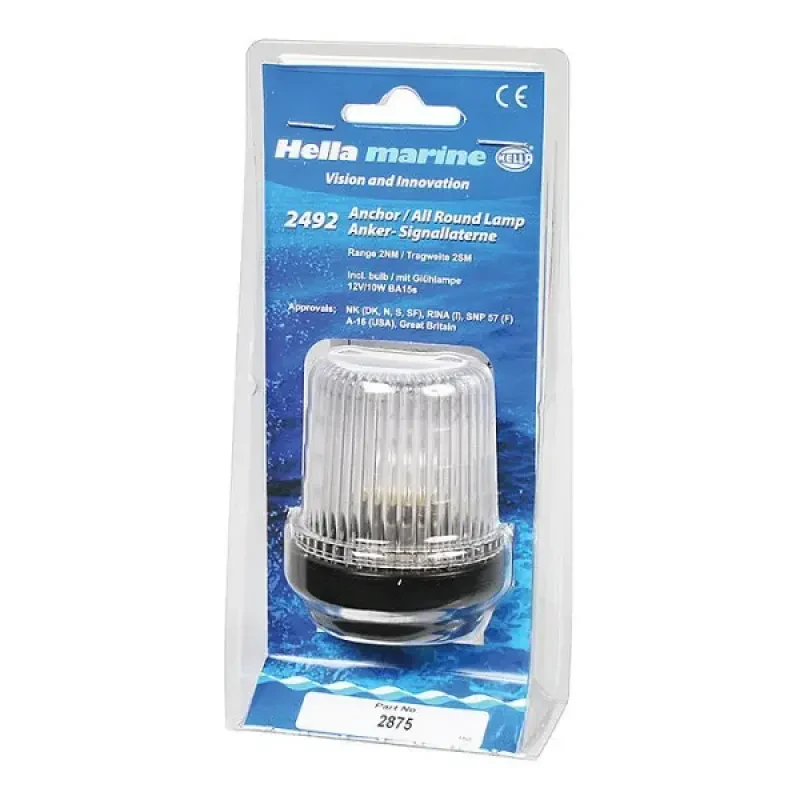 Hella marine Огонь круговой 68х60 мм черный корпус