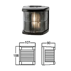 Огонь топовый 108х107х90 мм черный корпус 2LT 002 984-301