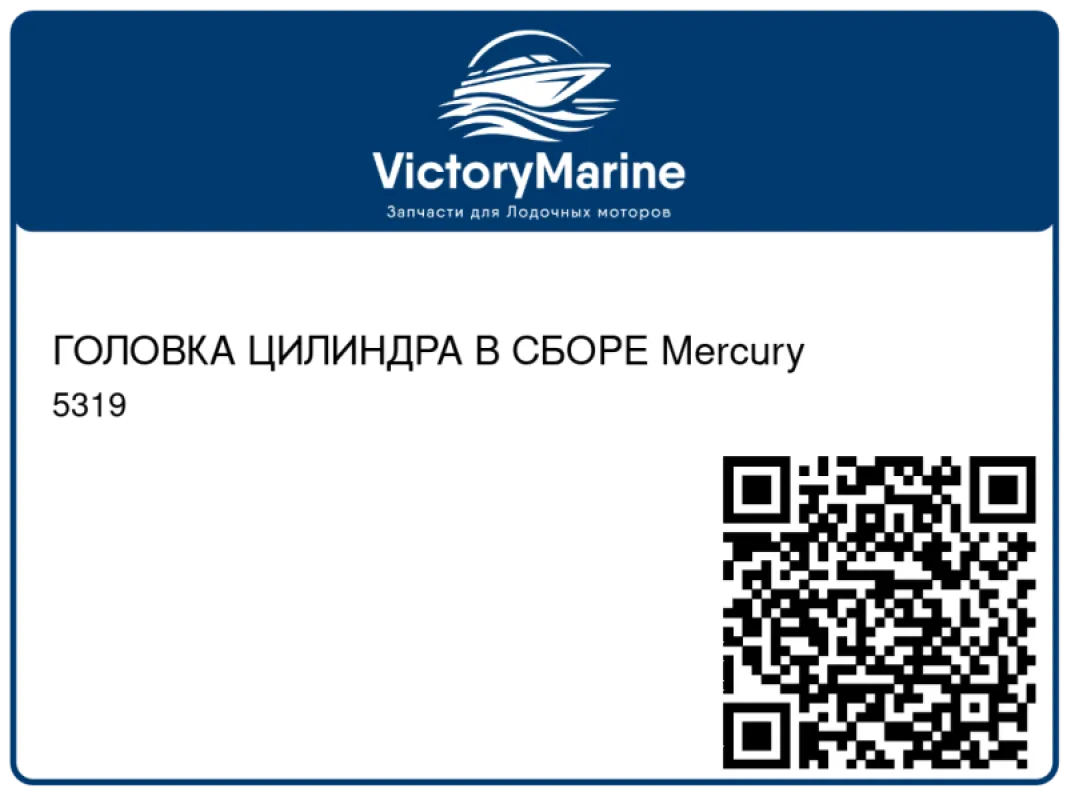 ГОЛОВКА ЦИЛИНДРА В СБОРЕ Mercury