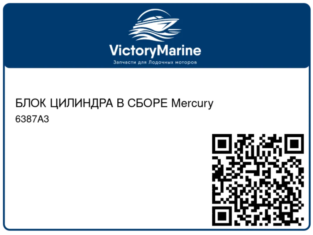 БЛОК ЦИЛИНДРА В СБОРЕ Mercury