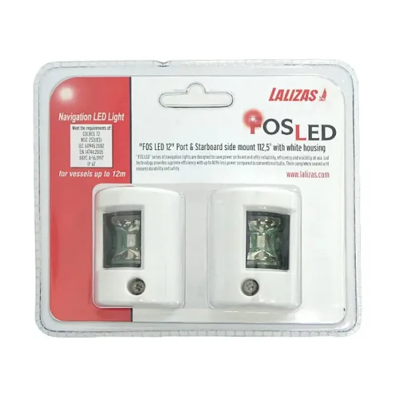 LALIZAS Огни бортовые светодиодные 38х60 мм, белый корпус