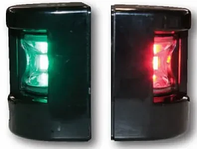 Огни бортовые светодиодные 38х60 мм, черный корпус 71299