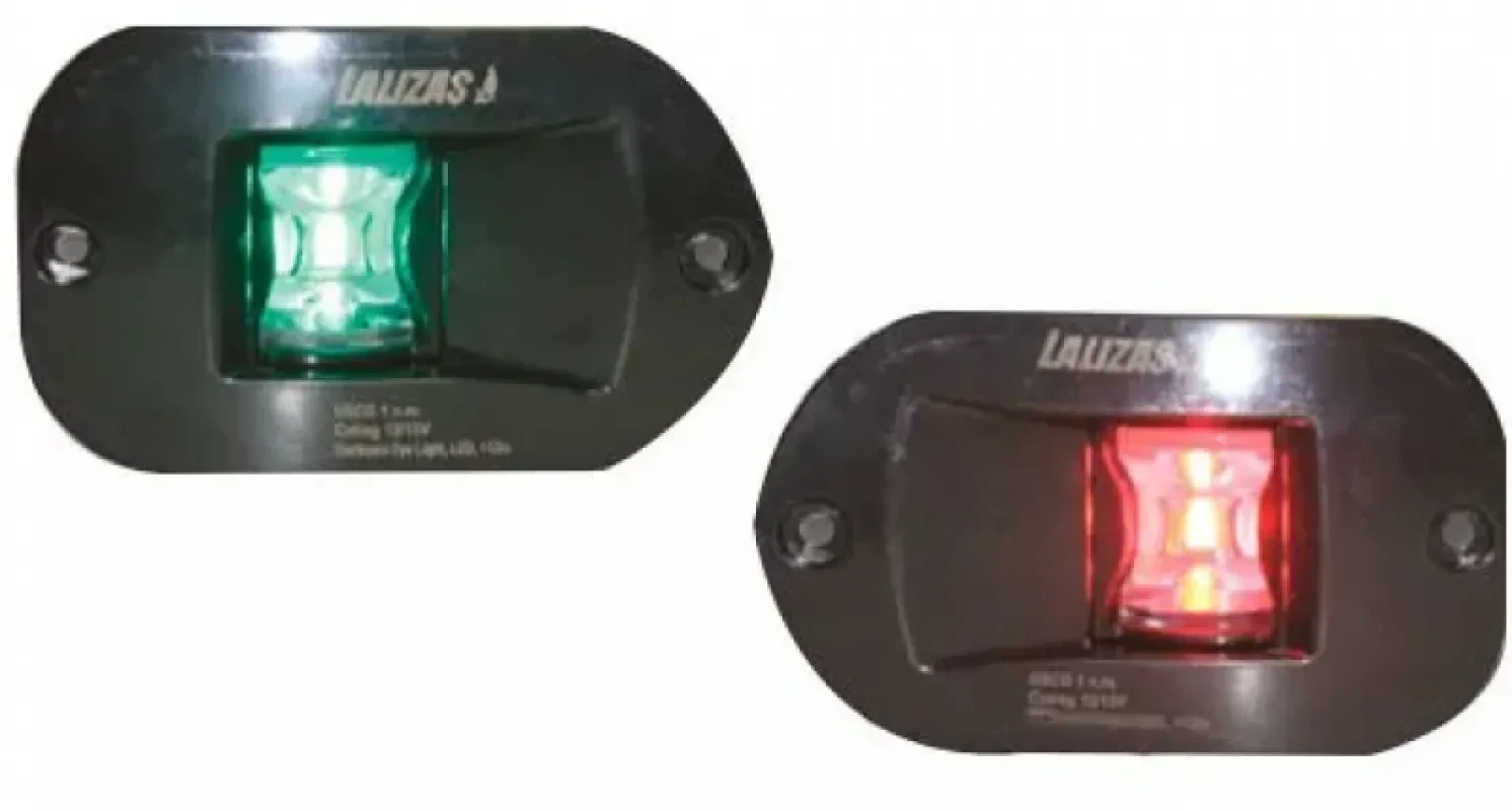 LALIZAS Огни бортовые врезные 92х32 мм, черный корпус