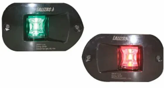 Огни бортовые врезные 92х32 мм, черный корпус 71315