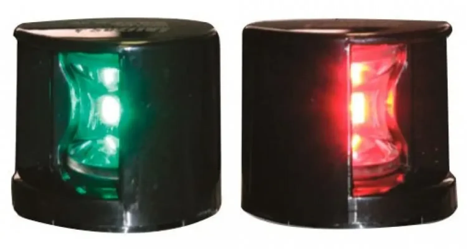 LALIZAS Огни бортовые светодиодные 38х55 мм, черный корпус