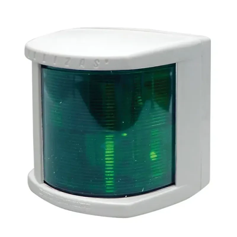 LALIZAS Огонь бортовой зеленый серии "Classic 20", белый корпус