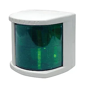 Огонь бортовой зеленый серии "Classic 20", белый корпус 30511