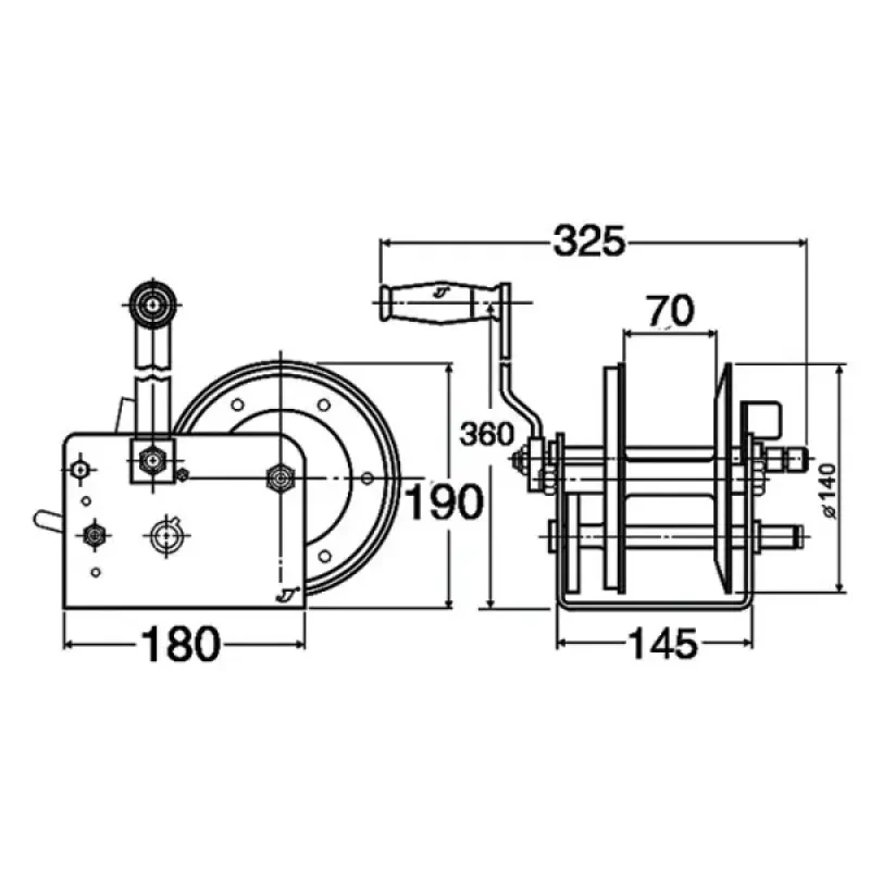 Kent Bridge Лебедка ручная 1100 кг (4:1, 10:1)