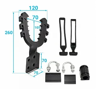 Крепление-рогатка (большое, закрученное основание) 33-20-022S