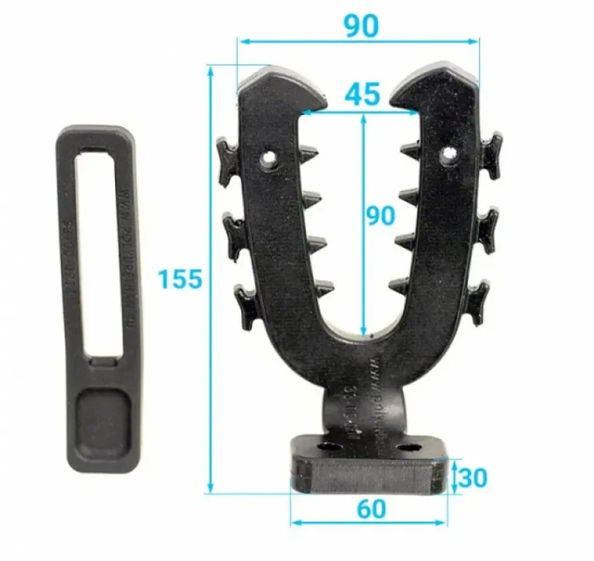 Полиуретан Крепление-рогатка (малое, изогнутое основание)