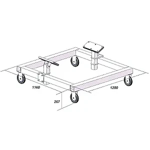 Киль-блок кормовой малый 142010T