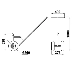 Тележка трейлерная 060244T